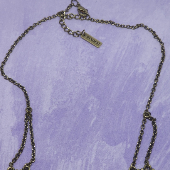 Jewelmint Vintage-Inspired Necklace with Cream and Brown Accents - Picture 5 of 7